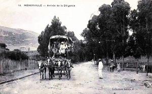 1202- Menerville - Arrivee de la diligence